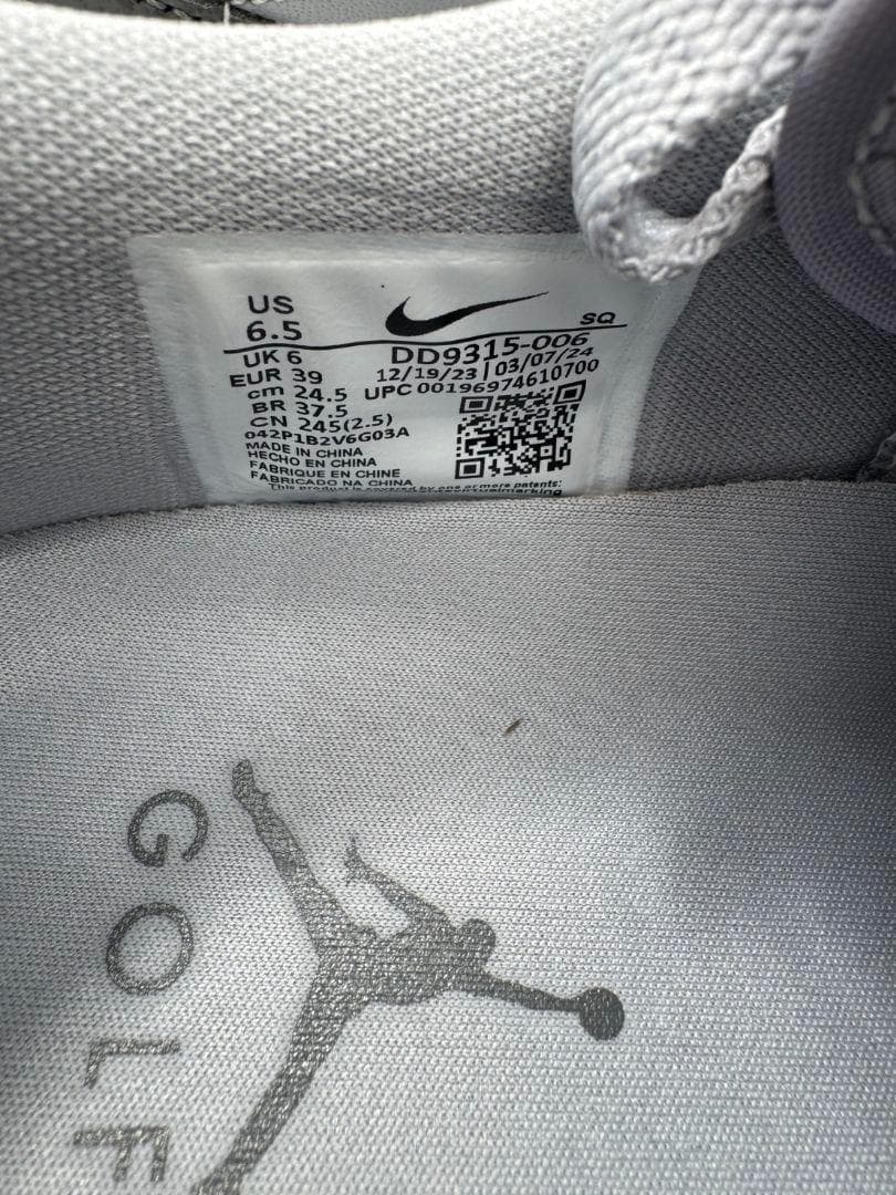 ‼️セール‼️ナイキ エアジョーダン1 ロー ゴルフ ウルフグレーガム　24.5