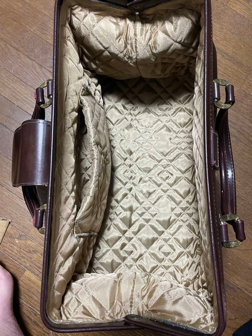 美品BLICS 旅行鞄　ゴルフバッグ　ダークブラウン　イタリアンレザー バッグ