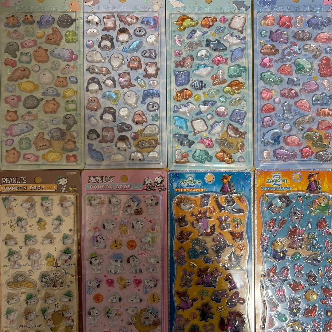 【正規品】ボンボンドロップシール 8シートセット