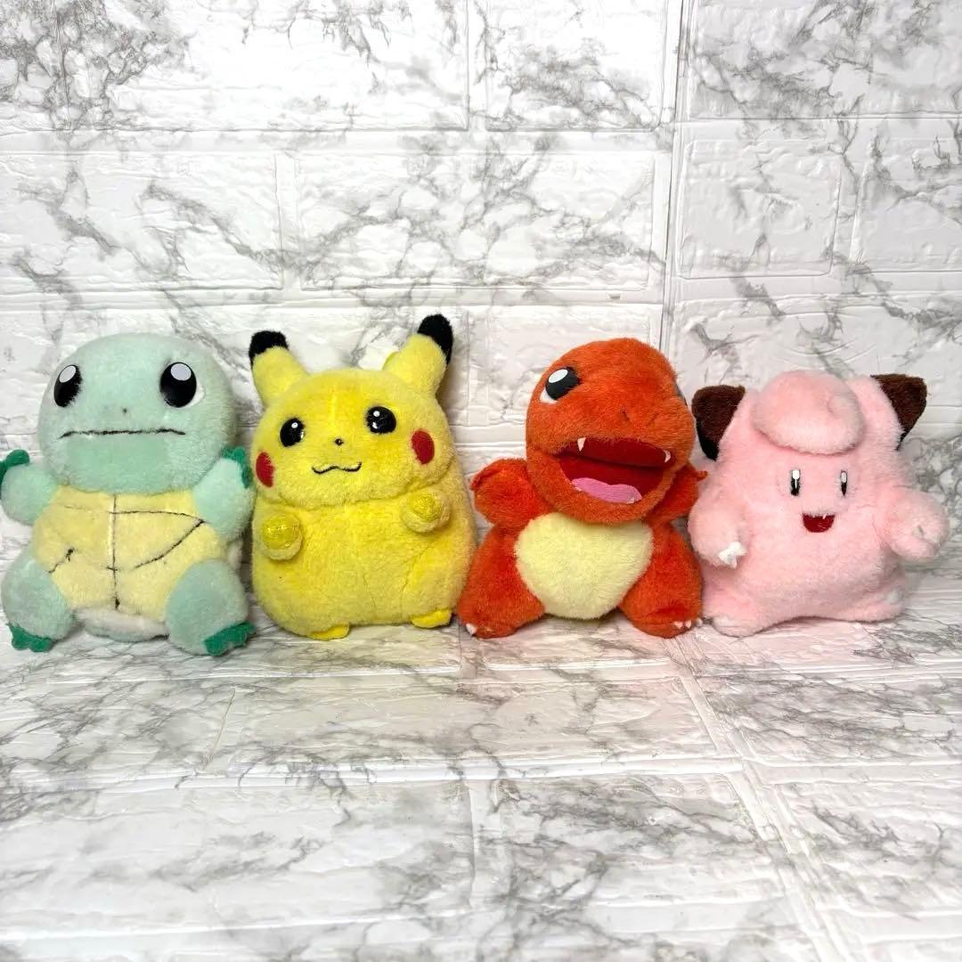 ポケモン　初期　ぬいぐるみ　TOMY トミー　ピカチュウ　ヒトカゲ　ピッピ