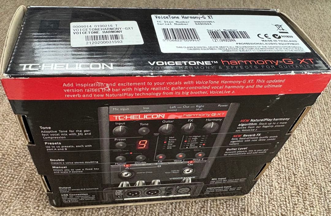 ギター TC-Helicon Voicetone Harmony-G XT