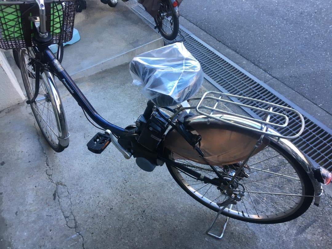 地域限定送料無料　ビビ　DX　16AH　子供乗せ　紺　神戸市　電動自転車