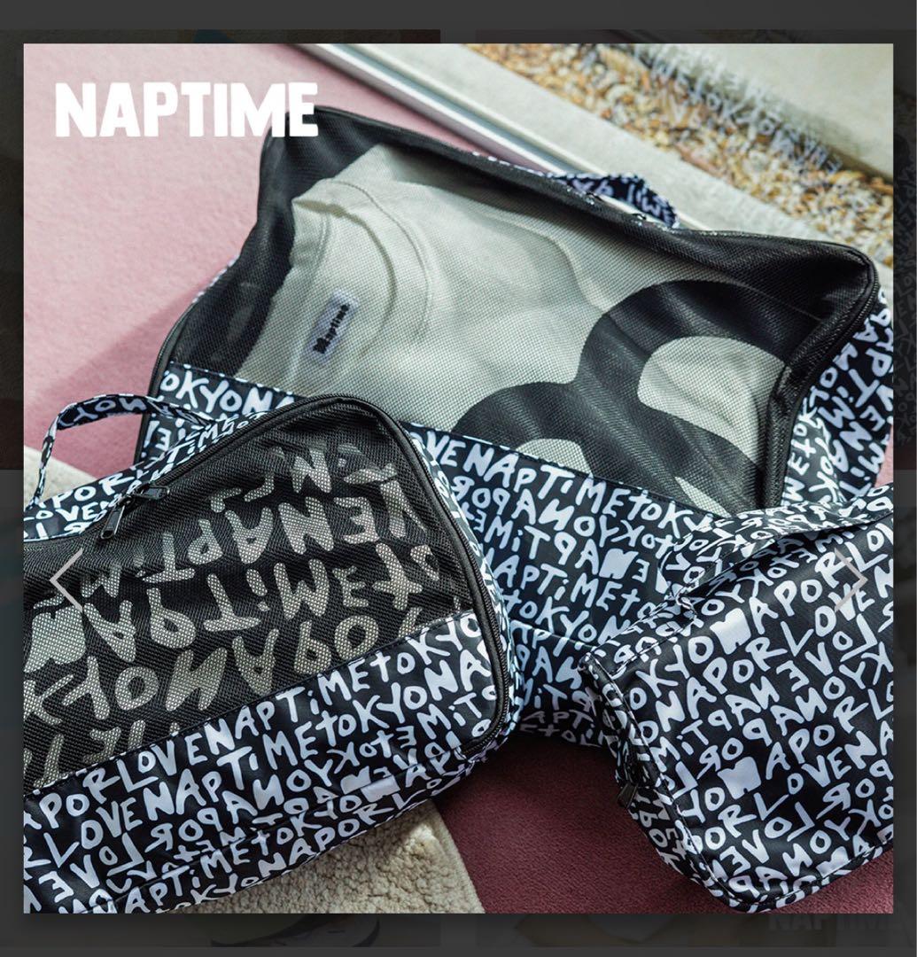 Nissy Naptime トラベルポーチセット BLACK