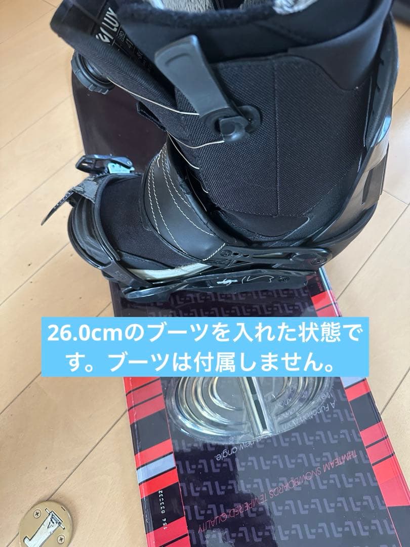 スノーボード THMTEAM 154cm ビンディングSaber size SM