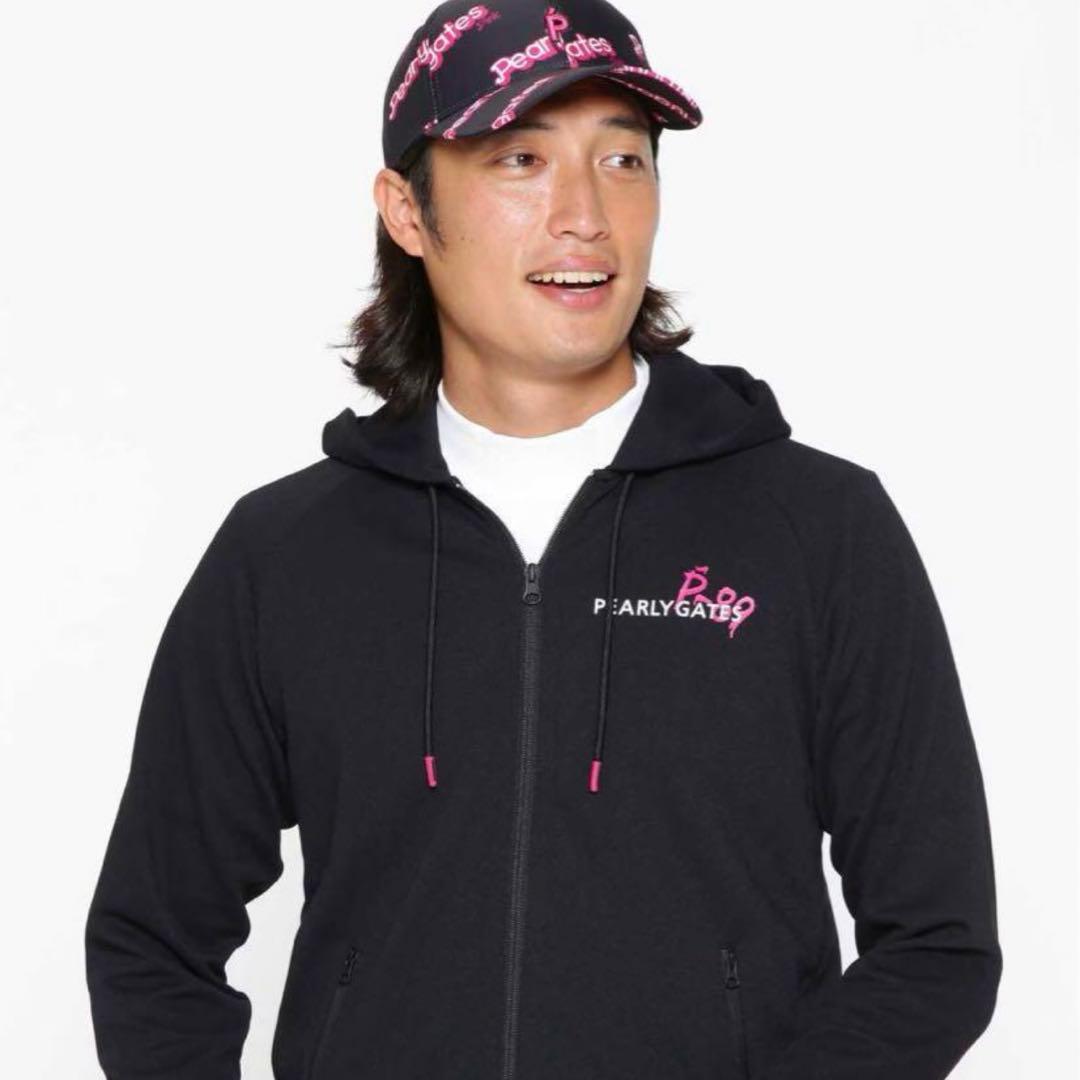 パーリーゲイツ ピンク メンズ ゴルフウェア フルジップ トラックジャケット