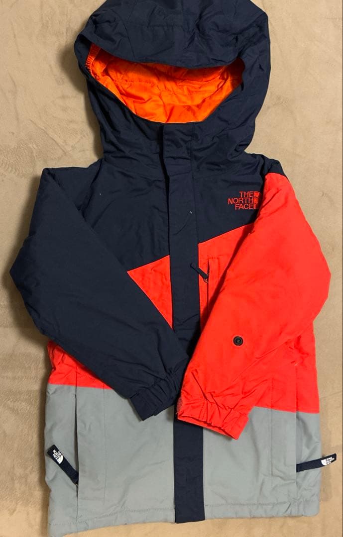 THE NORTH FACE キッズ/スキージャケ/ネイビー/オレンジ/グレー