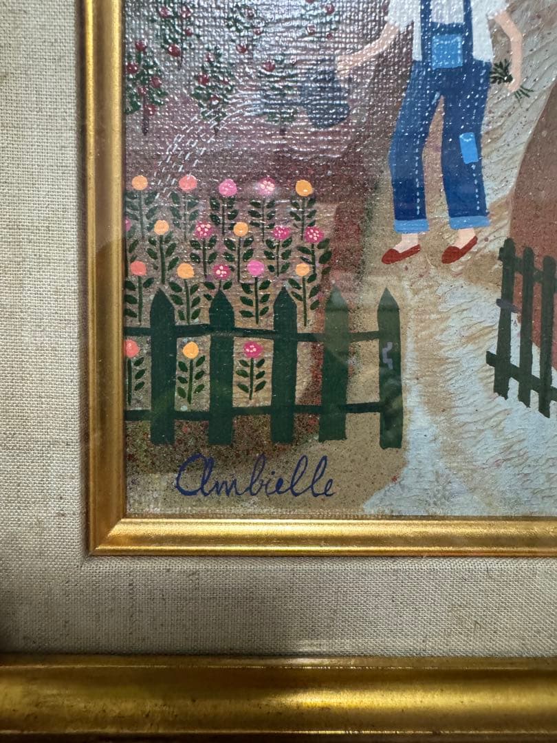 アンビエール　油絵　1点もの