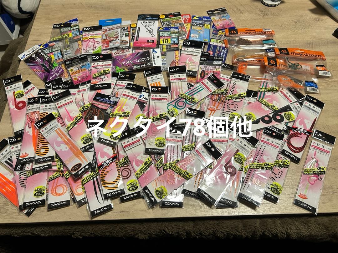 タイラバセット　ネクタイ78個　フック　タイラバ専用ワーム他