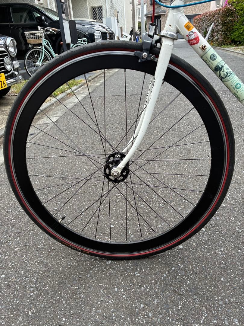 700c PAULハブ H PLUS SON ピストバイク　フロント