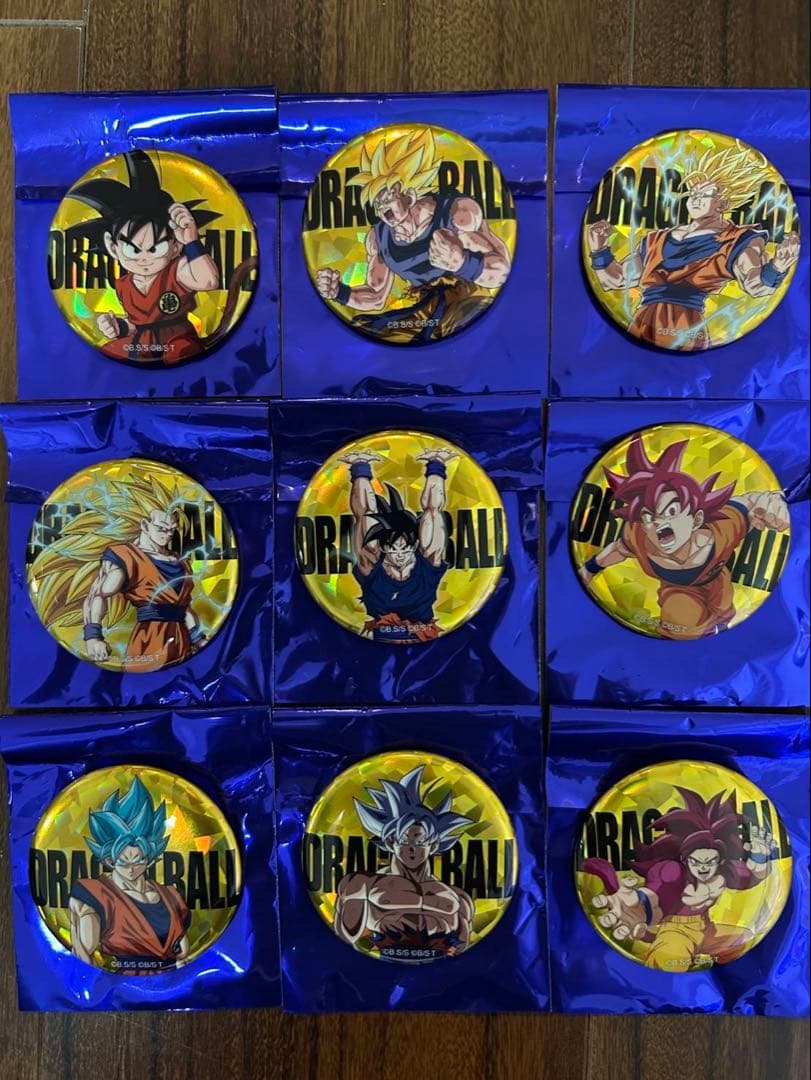 ドラゴンボール　ゲンキダマツリ　ホログラム缶バッジ　コンプリートセット 全9種