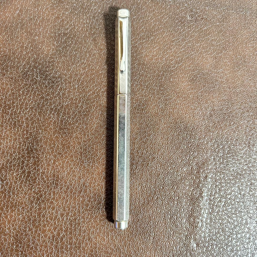 カランダッシュ 万年筆 エクリドール シェブロン シルバー 希少