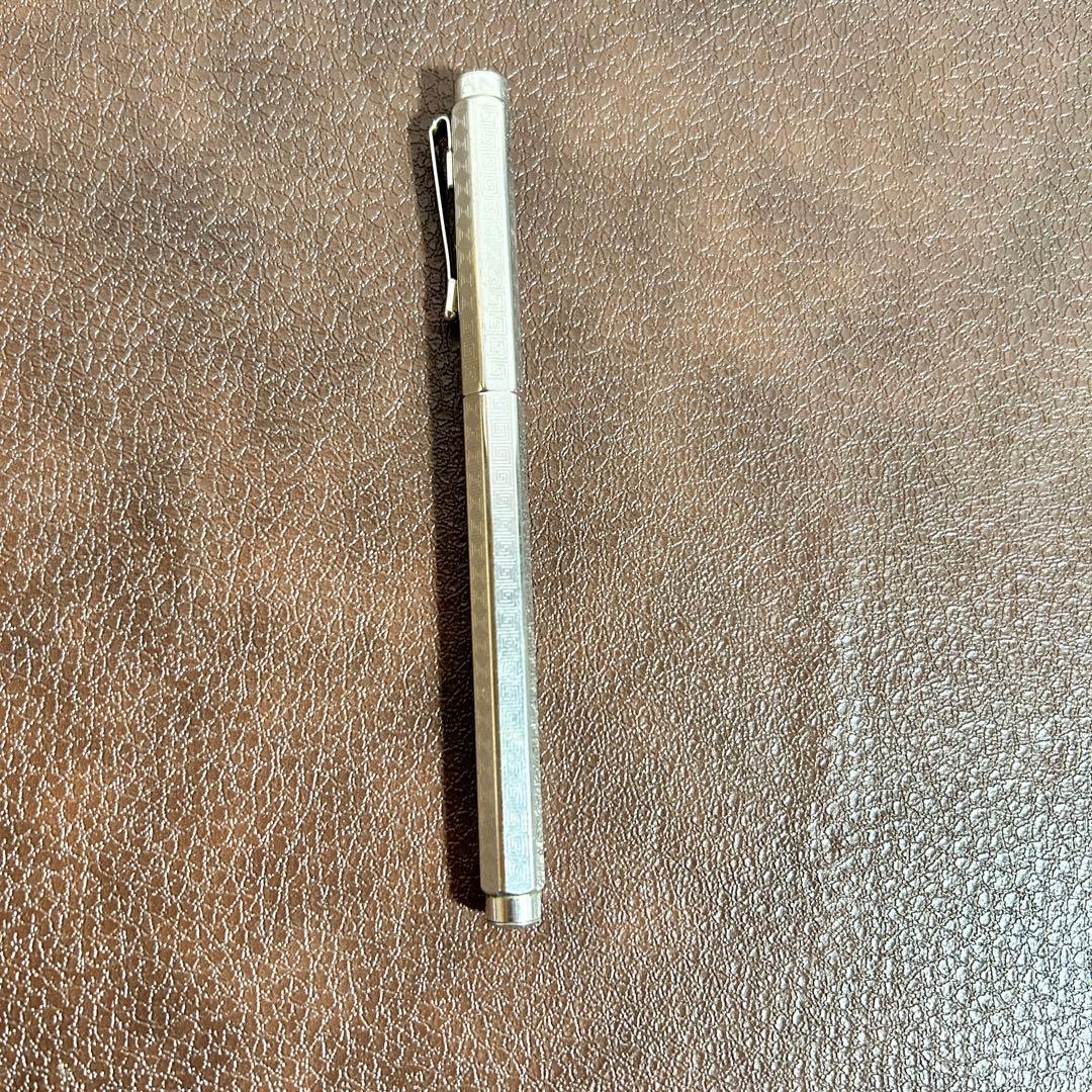 カランダッシュ 万年筆 エクリドール シェブロン シルバー 希少