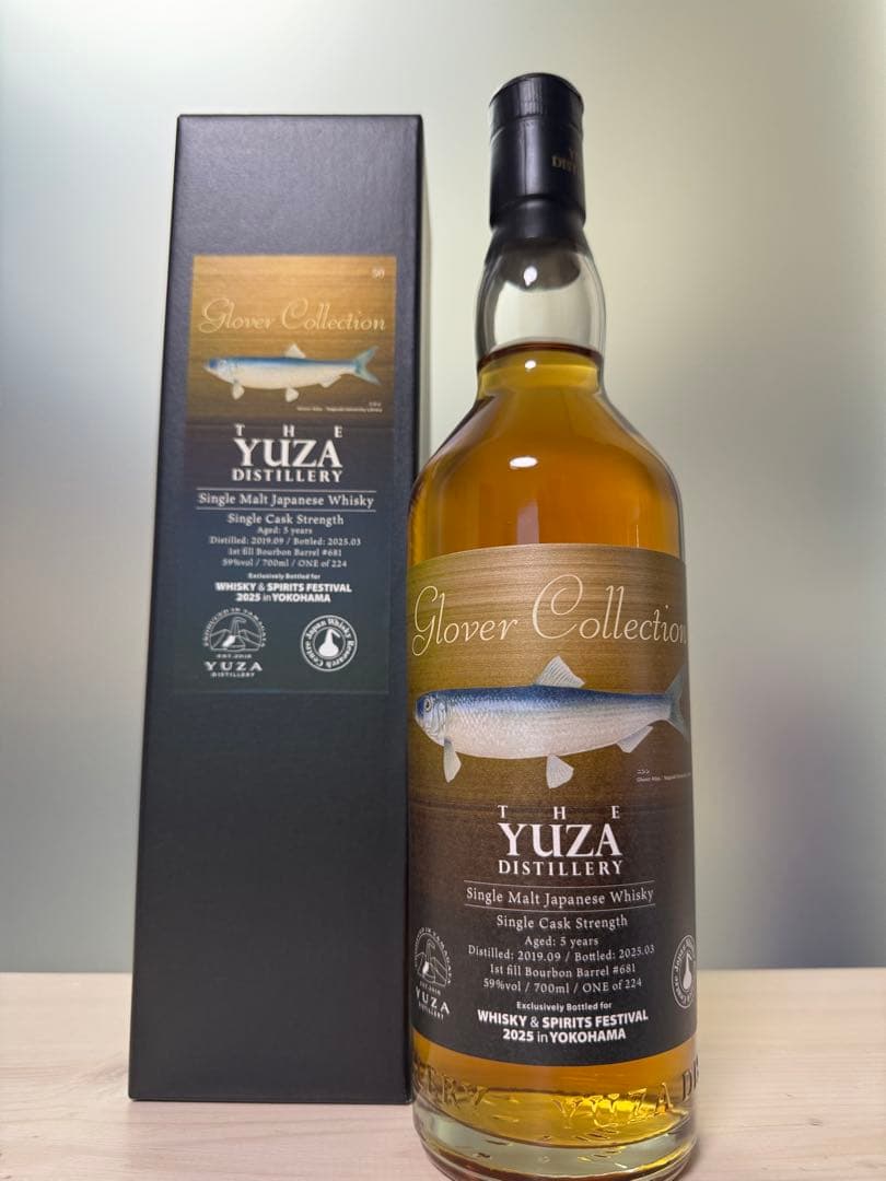 ✨224本限定・新品✨遊佐 グローバー 5年 シングルカスクストレングス 59%