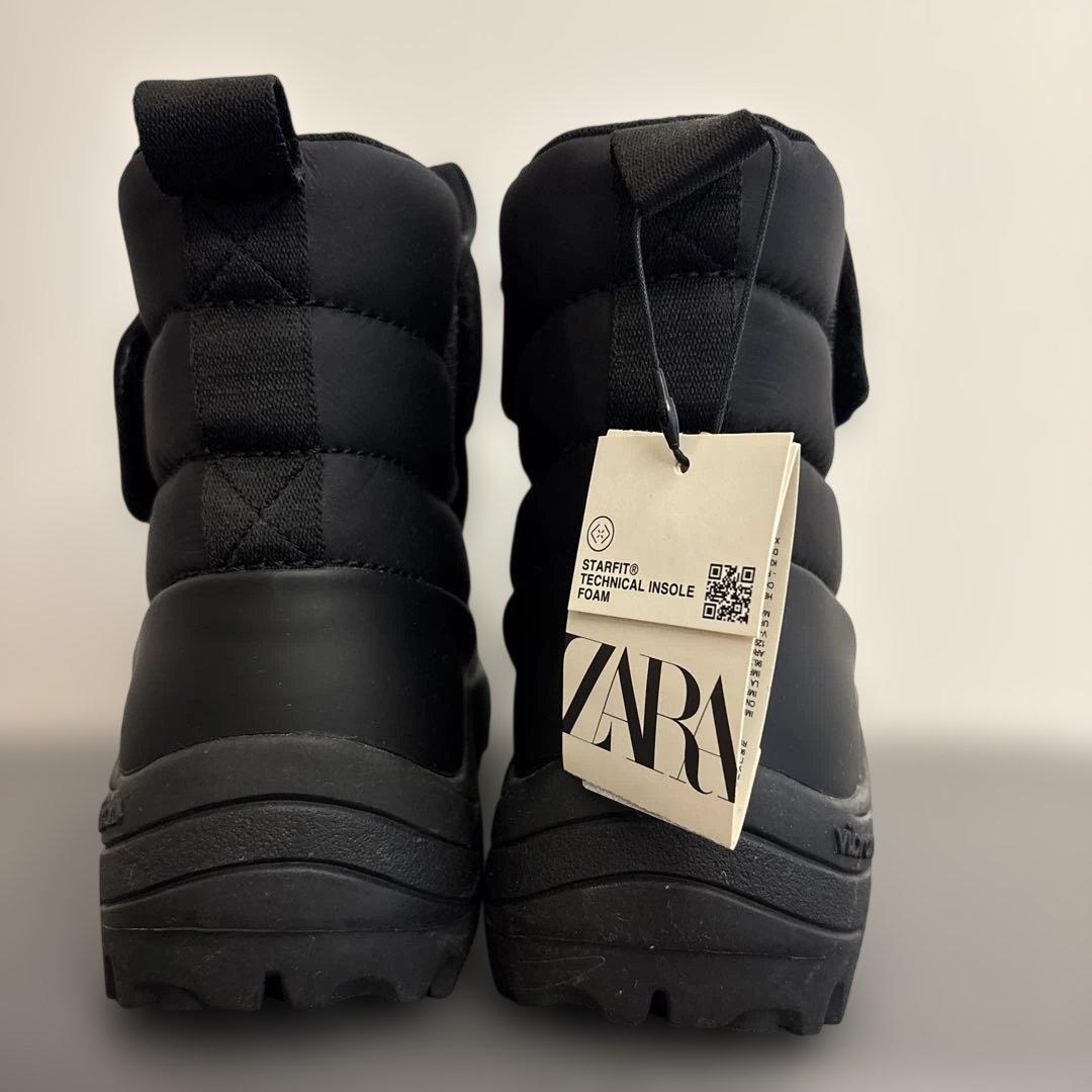 ZARA キルティング VIBRAM® ブーツ