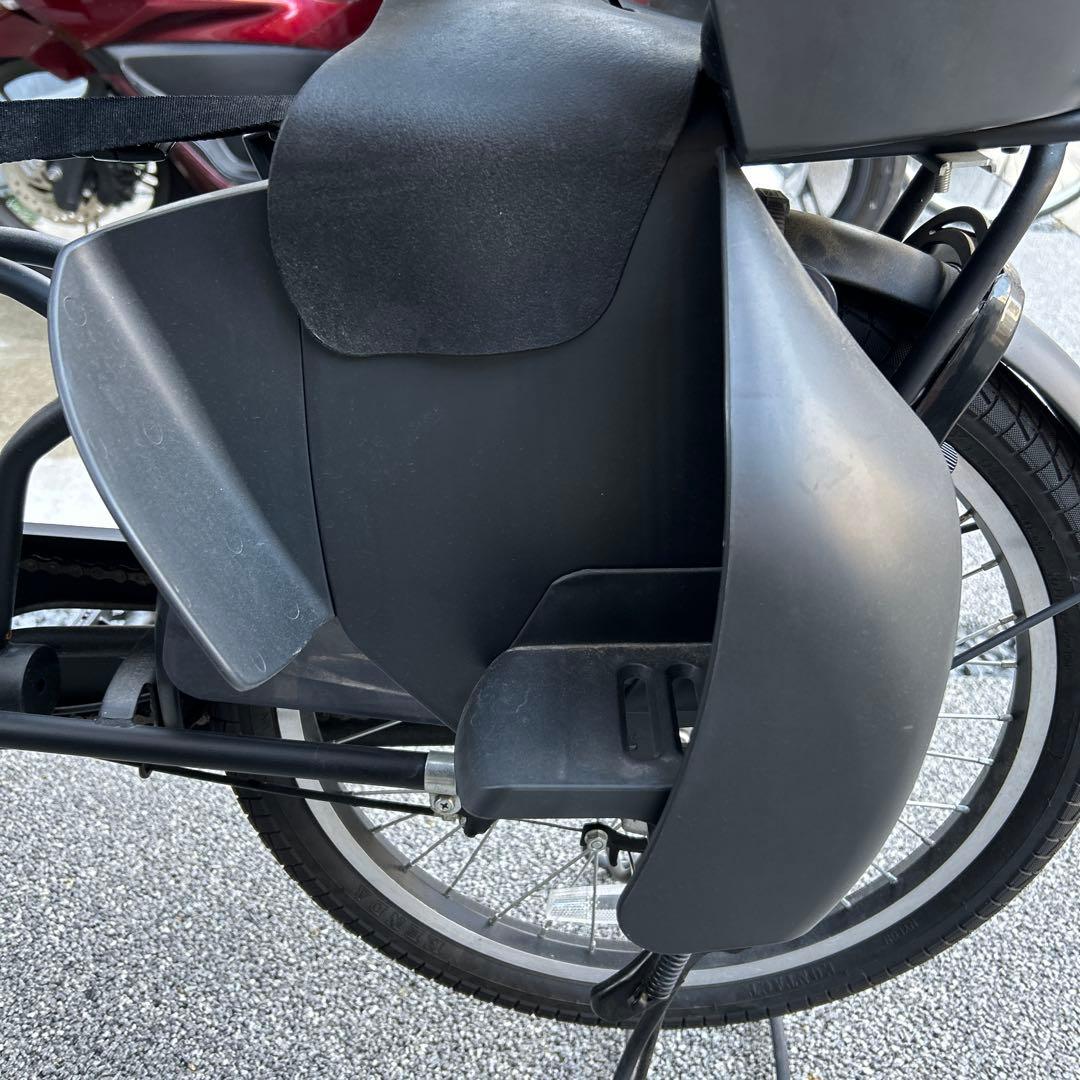 【美品】非電動チャイルドシート付き自転車　ハーフカバー付き
