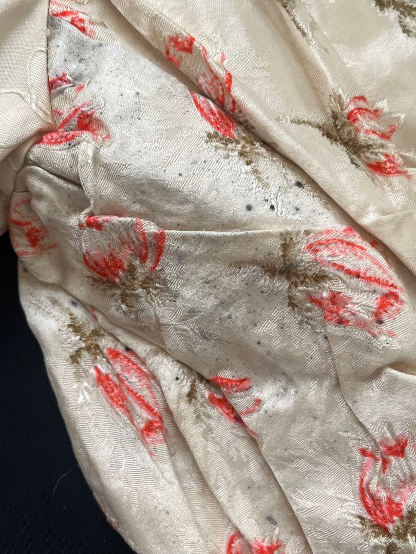 アンティークヴィクトリアン シルクサテンボディスリボンドレスマネキントルソー