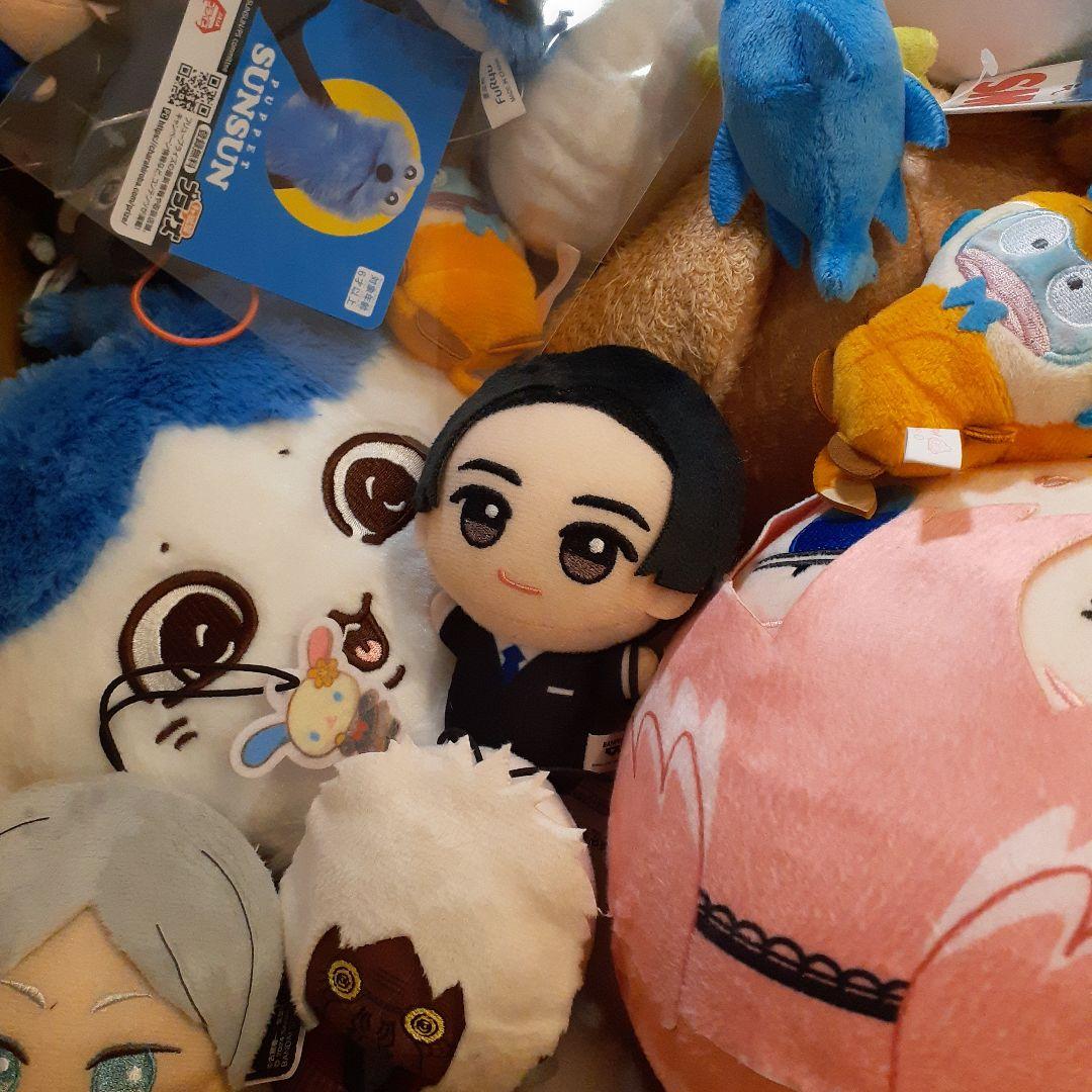 ちびぐるみ&BIGぬいぐるみ&マスコット等、アニメグッズまとめ売り希少50点以上