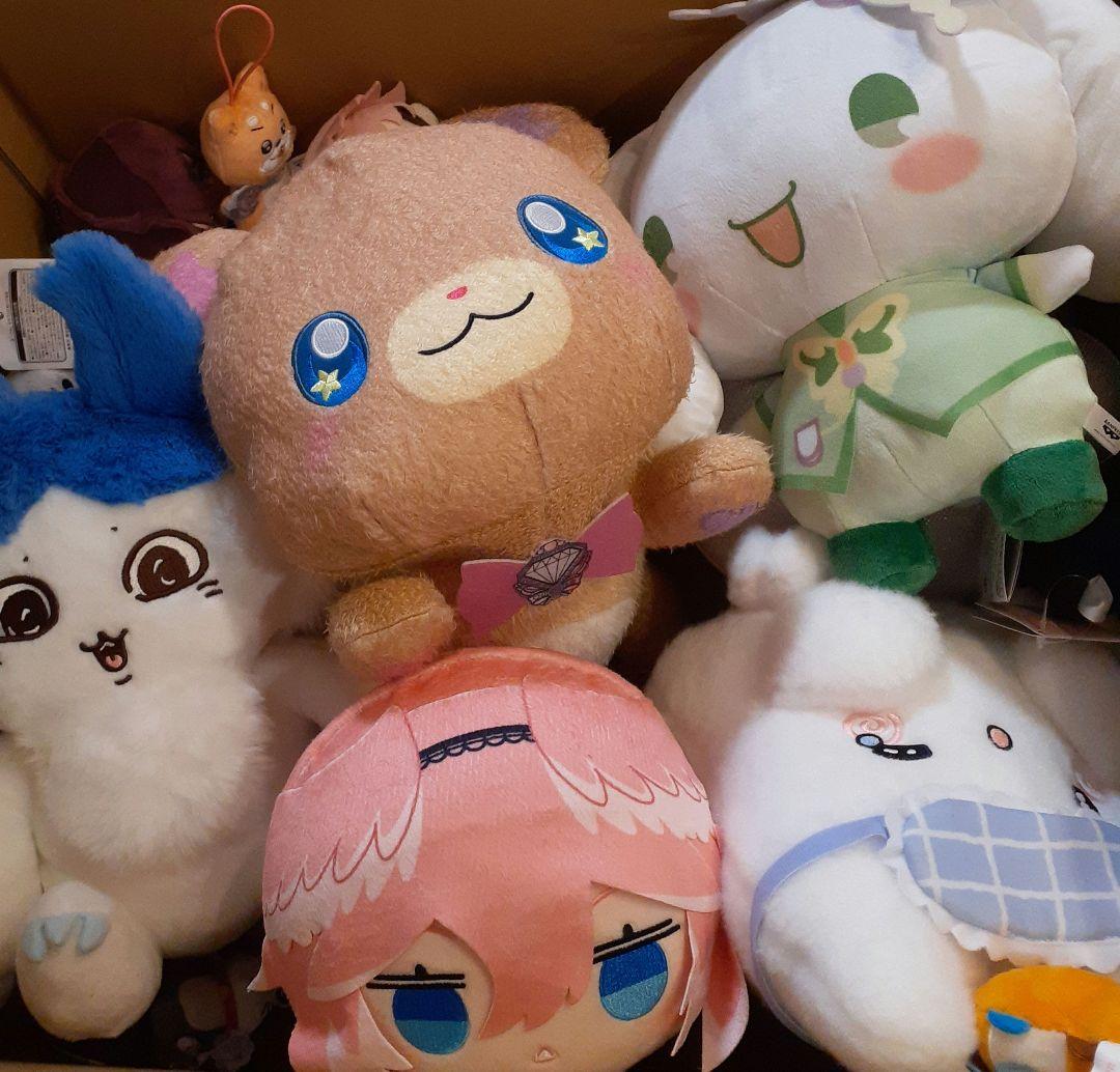 ちびぐるみ&BIGぬいぐるみ&マスコット等、アニメグッズまとめ売り希少50点以上