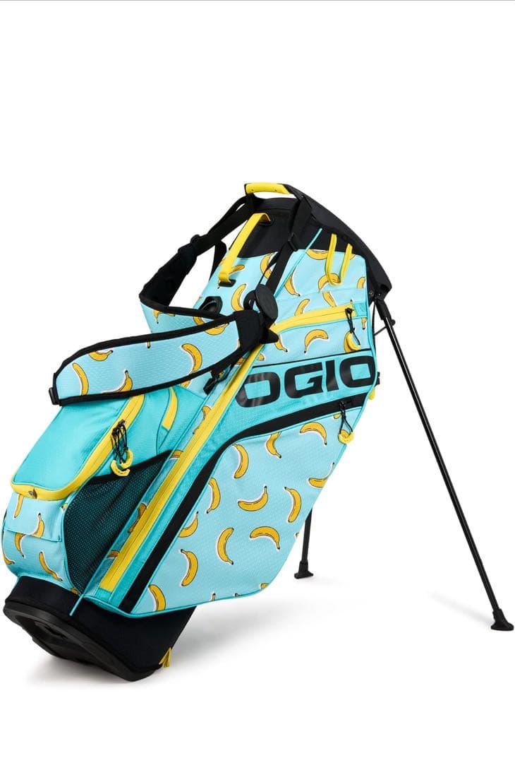 【新品】OGIO スタンド式ゴルフバッグ 水色 バナナ柄