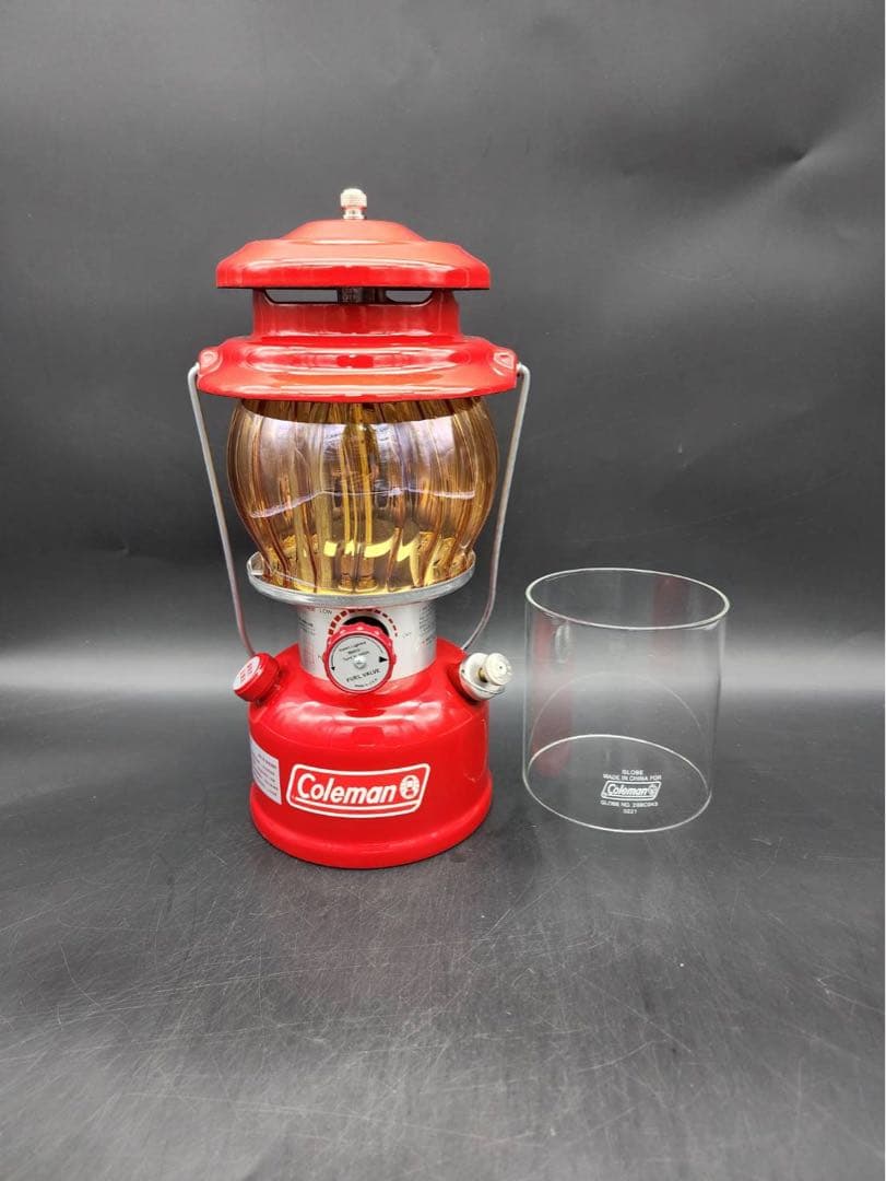 コールマン286a　ワンマントル交換用ホヤ 琥珀色波模様