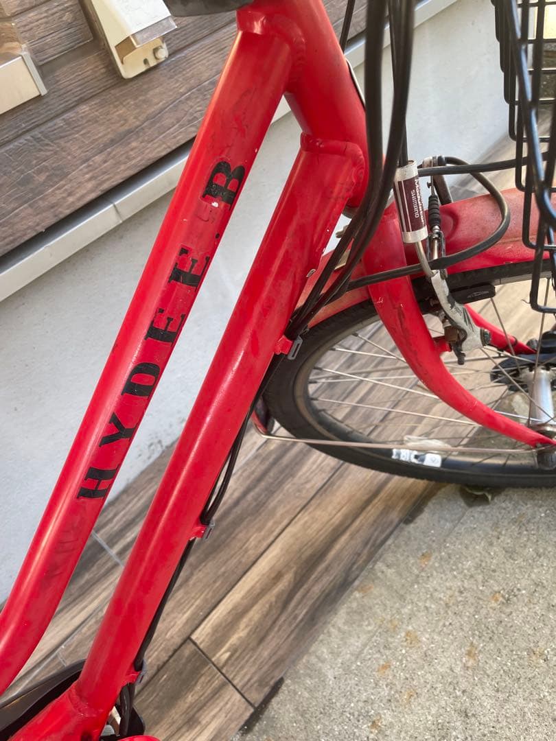 HYDEE B 電動アシスト自転車 レッド26インチ引き取り兵庫県明石市