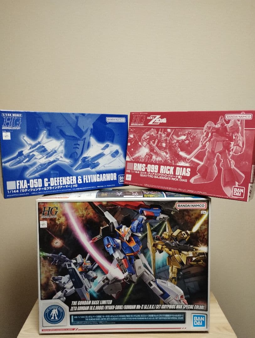 【未開封】ガンプラセット（Ｚガンダム/百式/Mk-2/リックディアス）