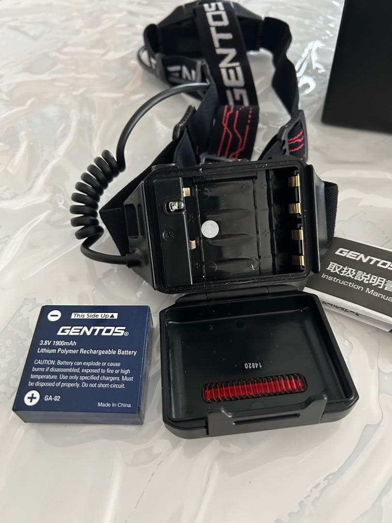 GENTOSジェントス防水機能 LED ヘッドライト 充電式GH-001RG