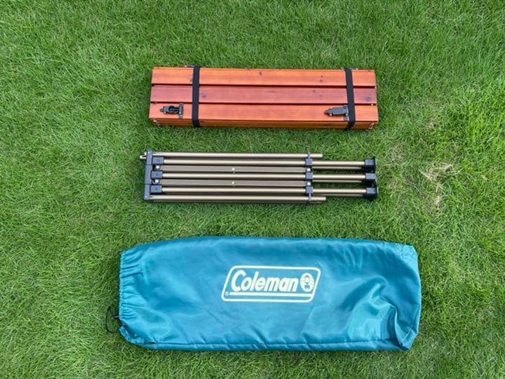 【廃盤希少】コールマン ガーデンウッドロールテーブル6