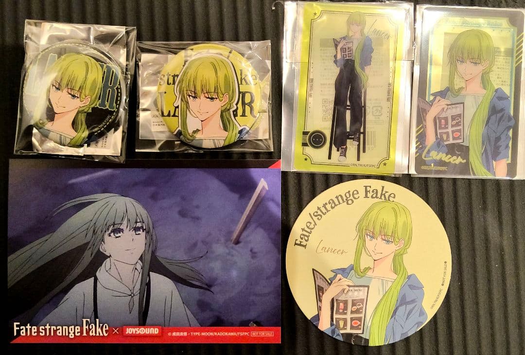 Fate Fake エルキドゥ JOYSOUND ザッキャラ 缶バッジ カード