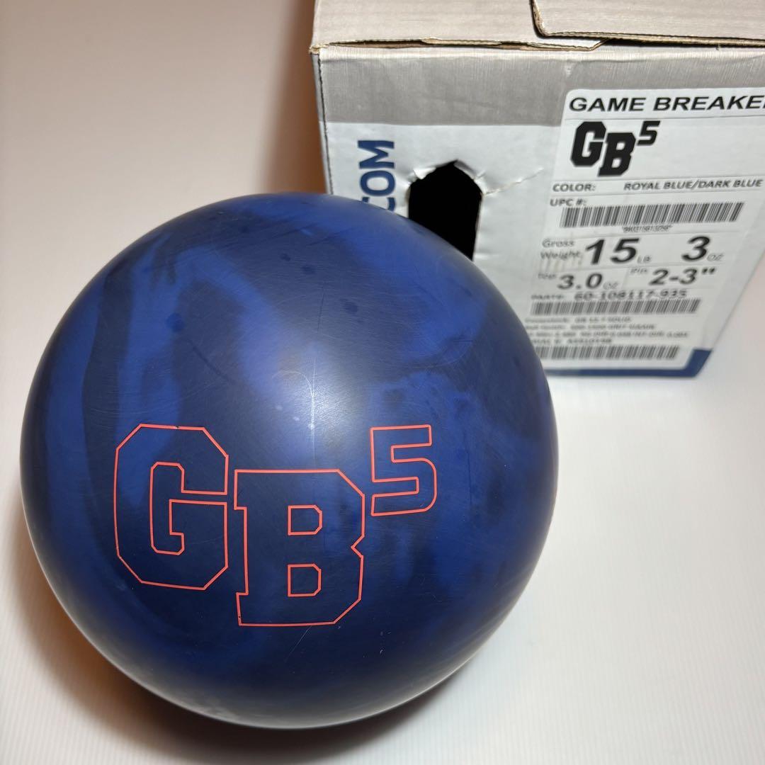 ［*読様 【新品】ボウリングボール エボナイト ゲームブレイカー5 15ポンド0