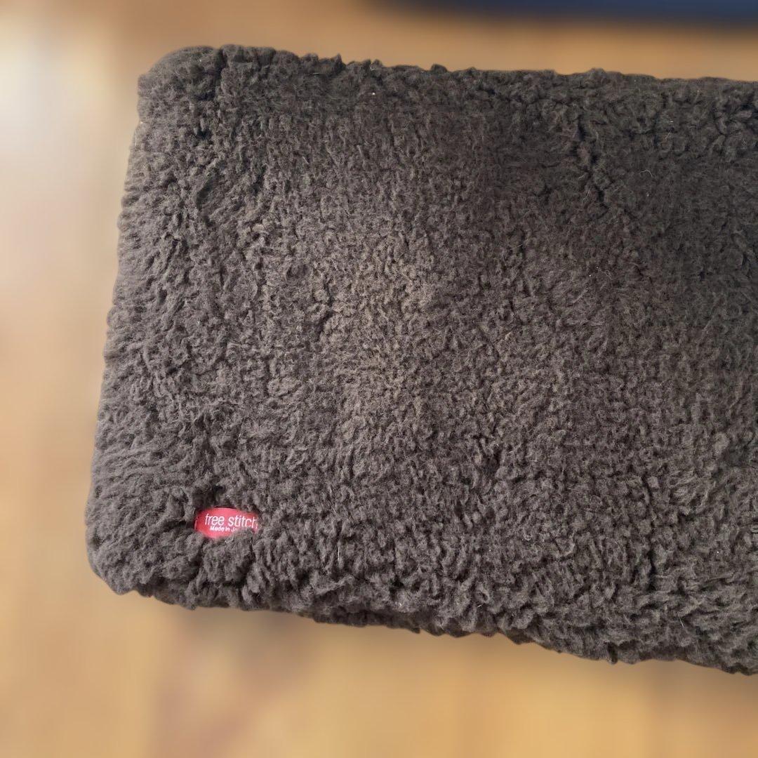 free stitch スクエアトート　L 犬　キャリーバッグ　底板カバー ボア