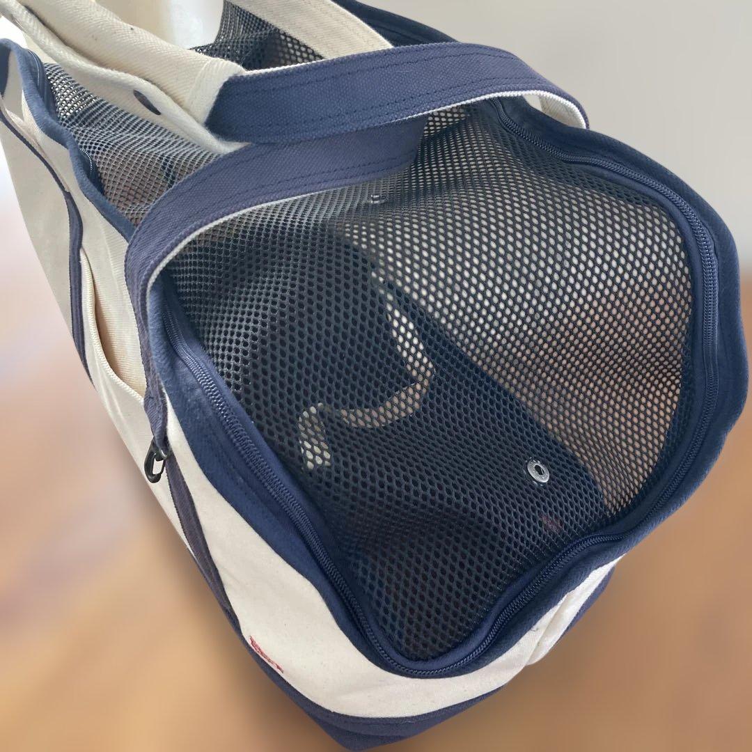 free stitch スクエアトート　L 犬　キャリーバッグ　底板カバー ボア