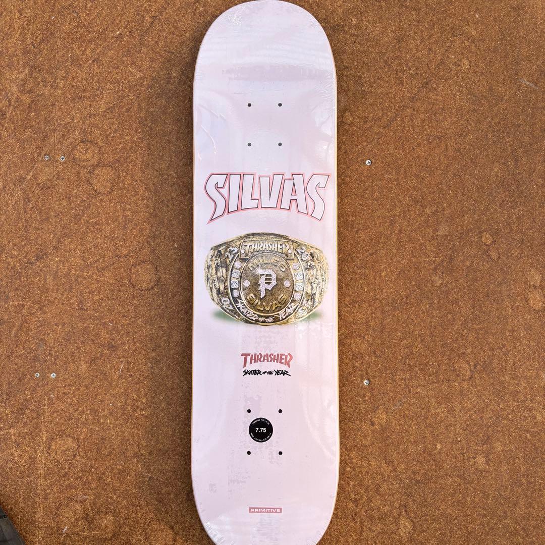 PRIMITIVE スケートボードデッキ 7.75 THRASHER