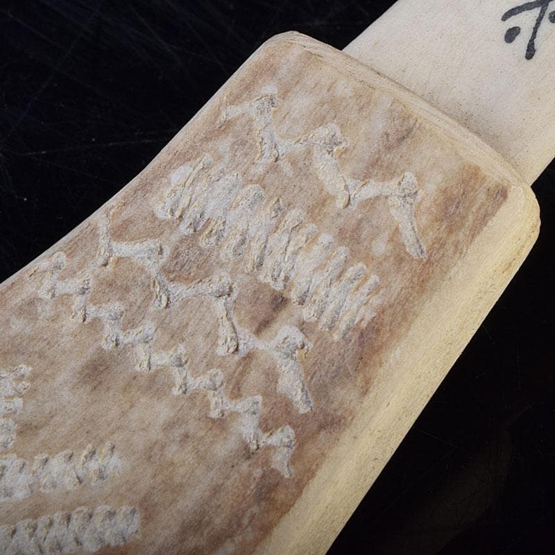 北欧伝統工芸　トナカイ鹿角　ペーパーナイフ　V　9292