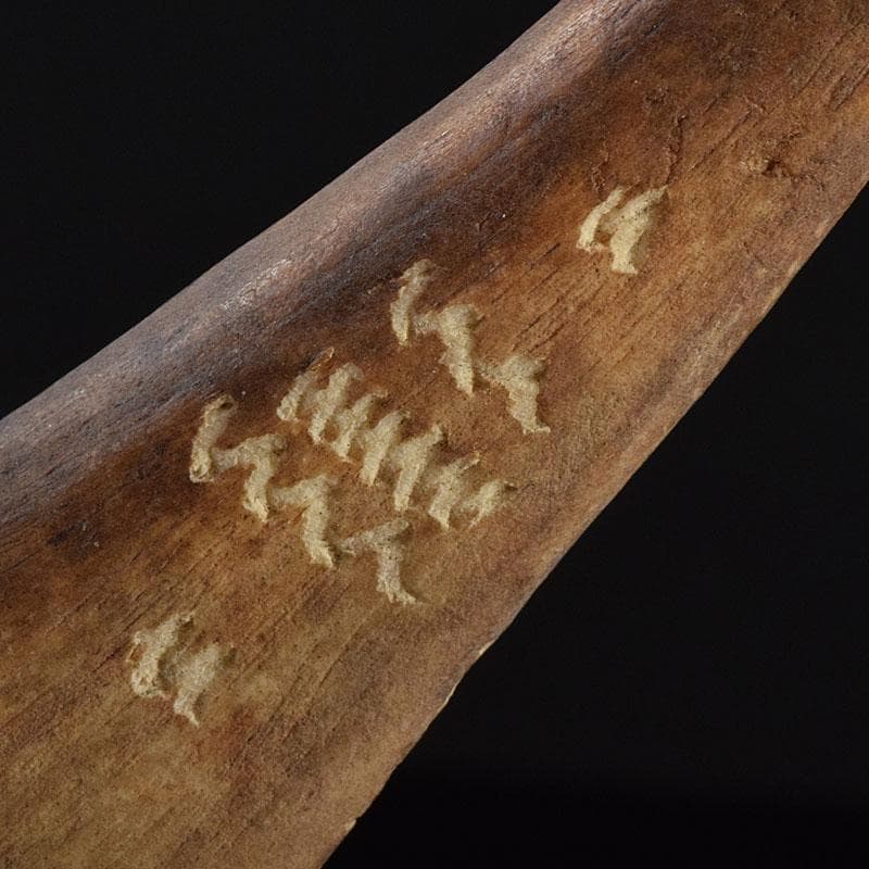 北欧伝統工芸　トナカイ鹿角　ペーパーナイフ　V　9292