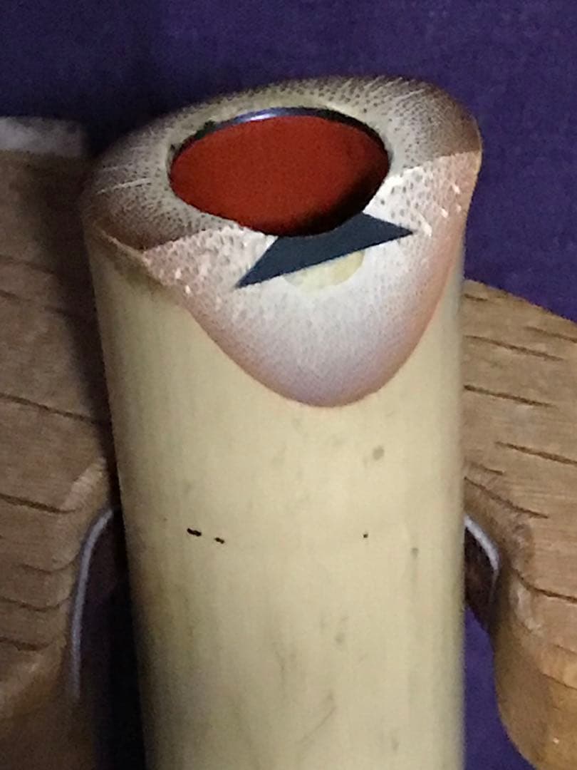 ⭐️ 尺八　琴古流　呂玄銘　銀三線継　約42.5センチ　約340g