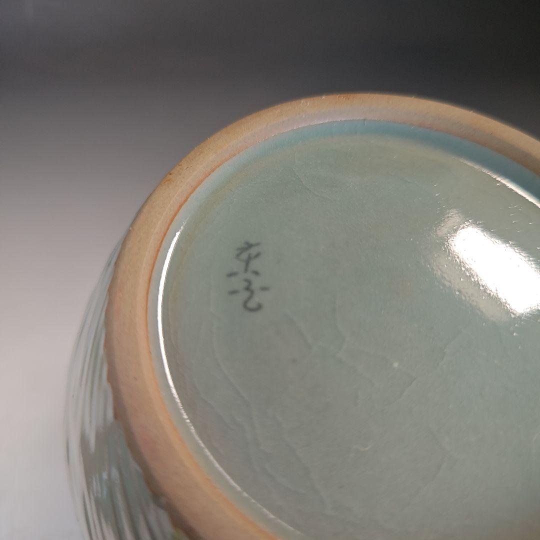 イ892 皆具『東國窯作』『韓国青磁鶴象嵌文　皆具　共箱』茶道具