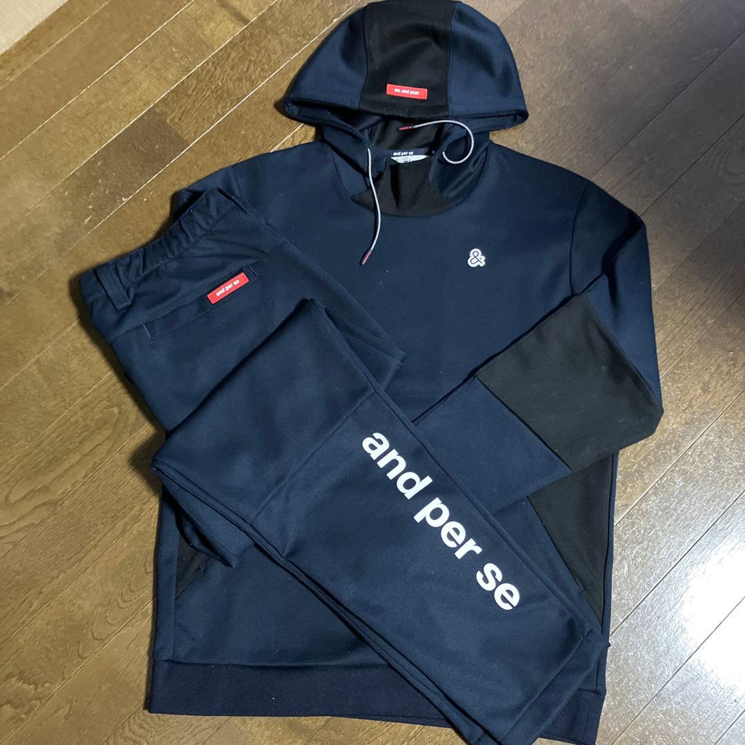 and per seスエットパーカー(L)& ストレッチスエットパンツ(LL)