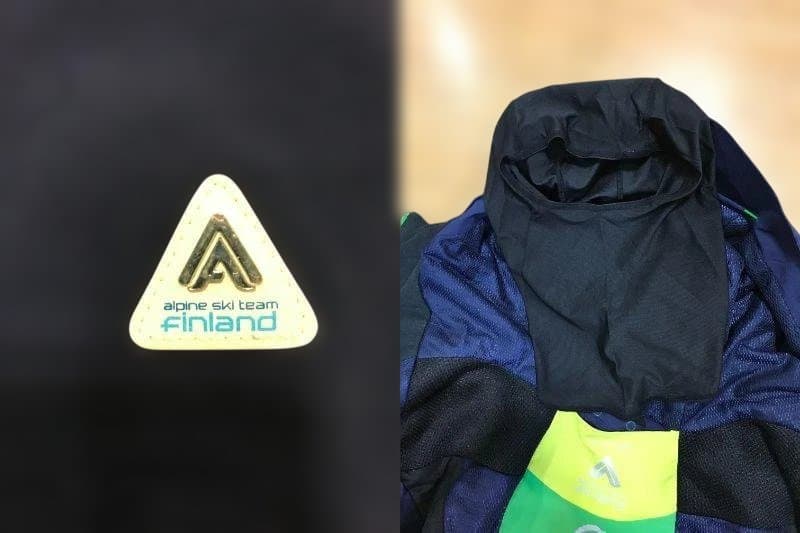 HALTI FINLAND SKITEAM 中綿入りストレッチ上下セットＭサイズ