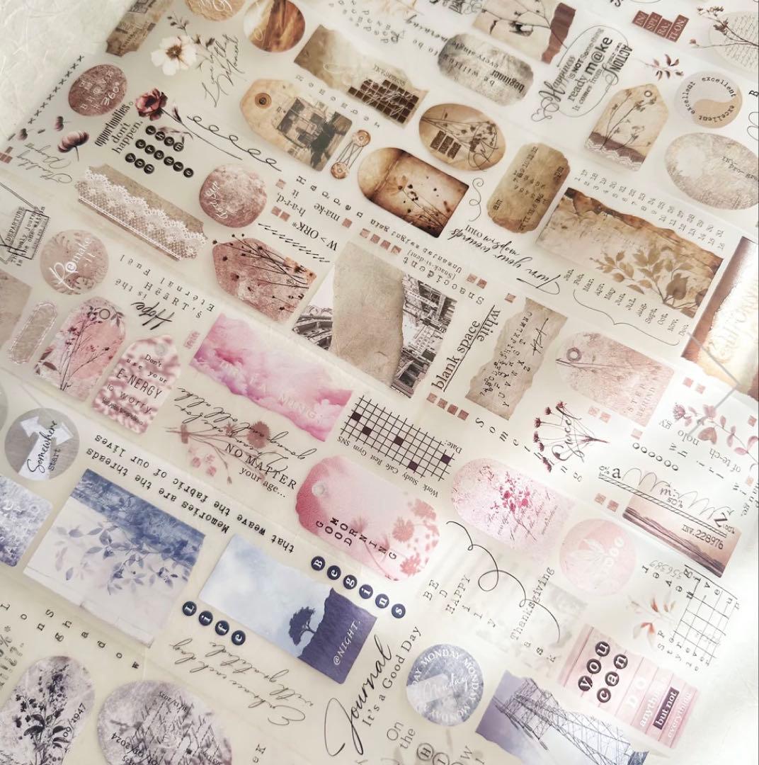 Journal pages 海外マスキングテープ　マステ 【1522】