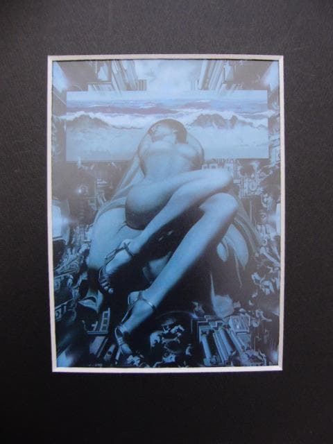 飯田四郎【天上の詩93】希少画集画、状態良好、新品高級額装付