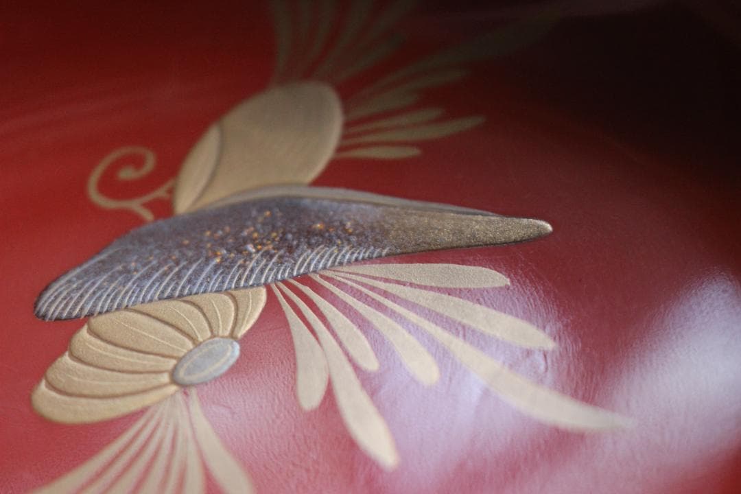 時代逸品！時代金縁朱漆に極上貝尽くし蒔絵の映えるお椀2点（検輪島塗雑煮椀