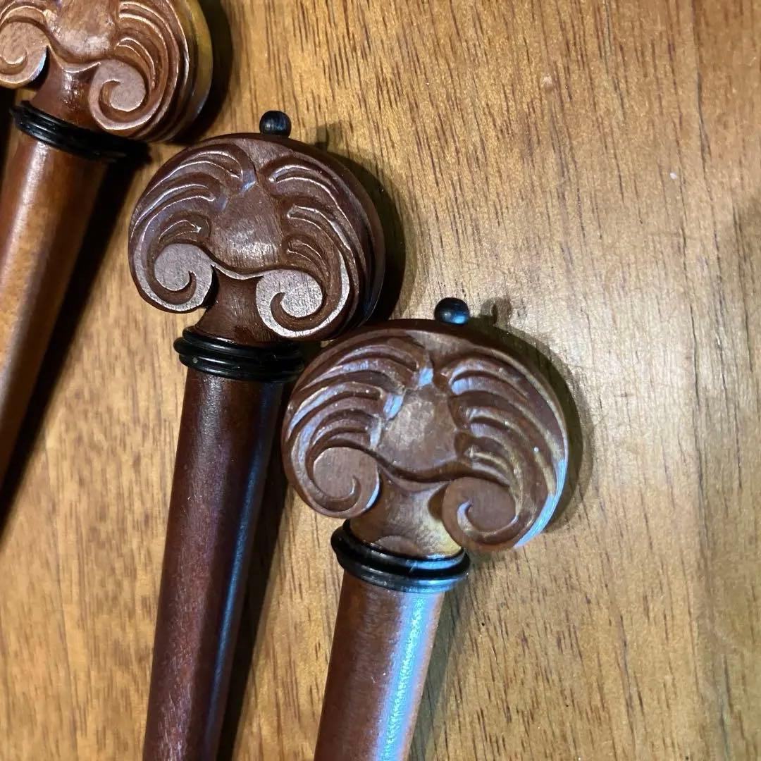 ドイツ製手工品糸巻き4本　バイオリン用未使用