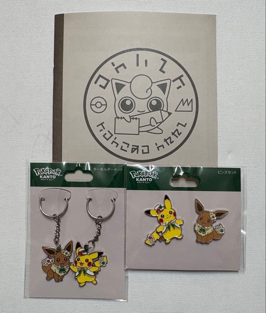 ポケパークカントー　キーホルダー・ピンズセット