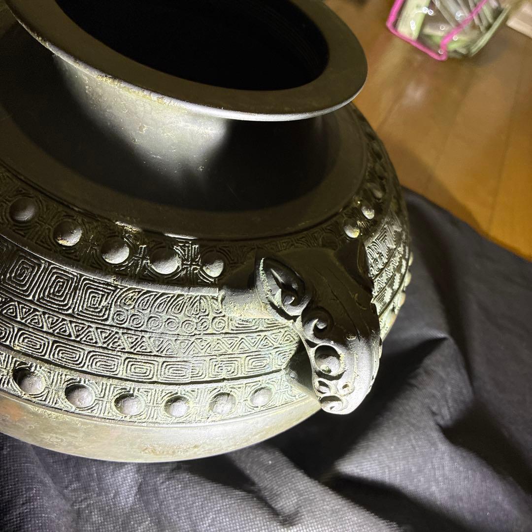 朝鮮美術、茶道具、古美術、時代物、青銅製、レトロ　ヴィンテージ、中国美術銅器美術