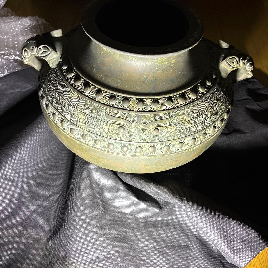 朝鮮美術、茶道具、古美術、時代物、青銅製、レトロ　ヴィンテージ、中国美術銅器美術