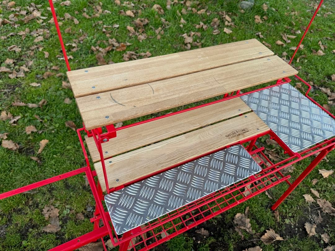 キッチンカウンターテーブルセット＋ツーバーナースタンド　ネイチャートーンズ