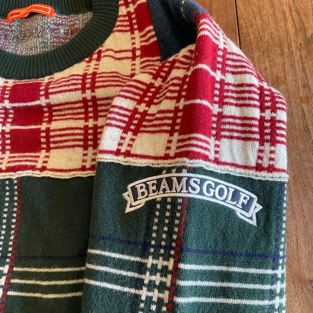 ビームスゴルフ セーター　ウールメンズ XL ゴルフウェア BEAMS GOLF