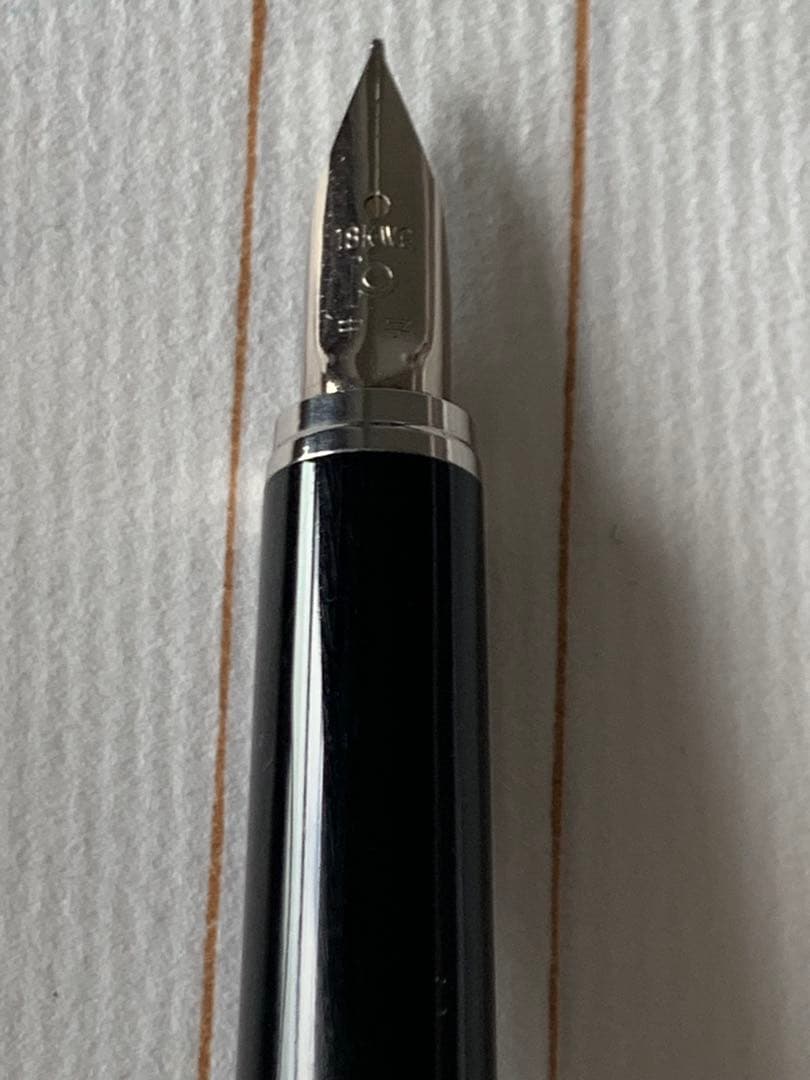 極めて希少 プラチナ Riviere シルバー 万年筆 18K