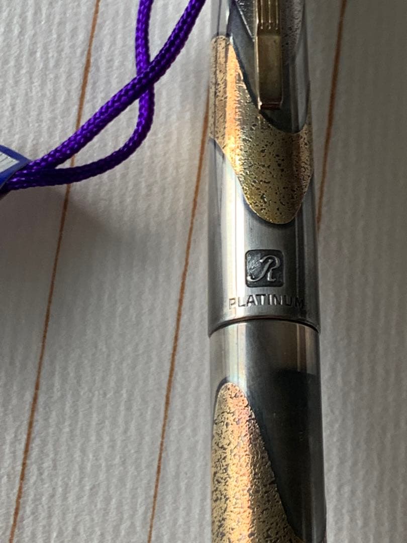 極めて希少 プラチナ Riviere シルバー 万年筆 18K